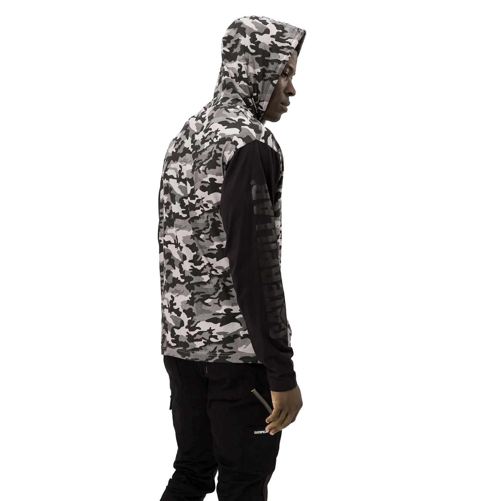 Caterpillar Hooded Long Sleeve Tee - Image 2