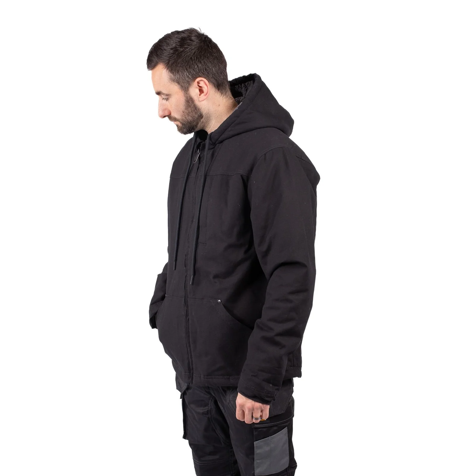 Caterpillar Hooded Sherpa Lined Jacket - Image 3