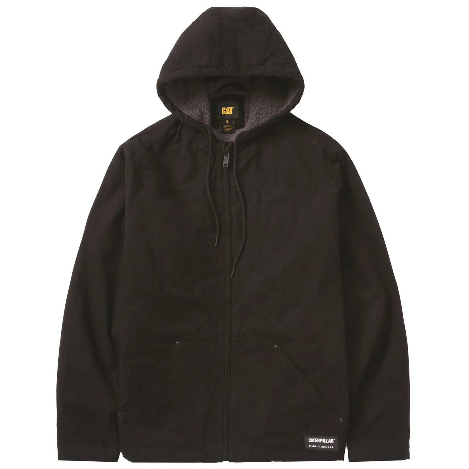 Caterpillar Hooded Sherpa Lined Jacket - Image 4
