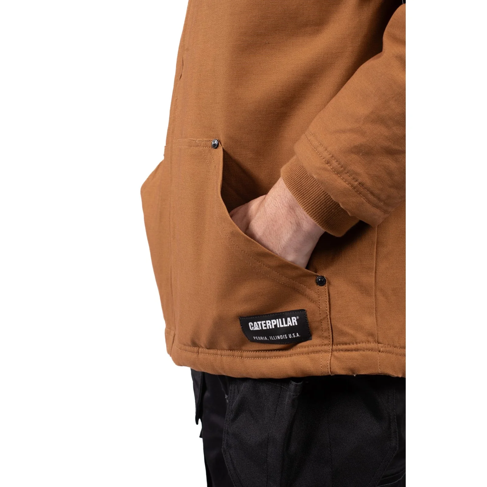 Caterpillar Hooded Sherpa Lined Jacket - Image 6
