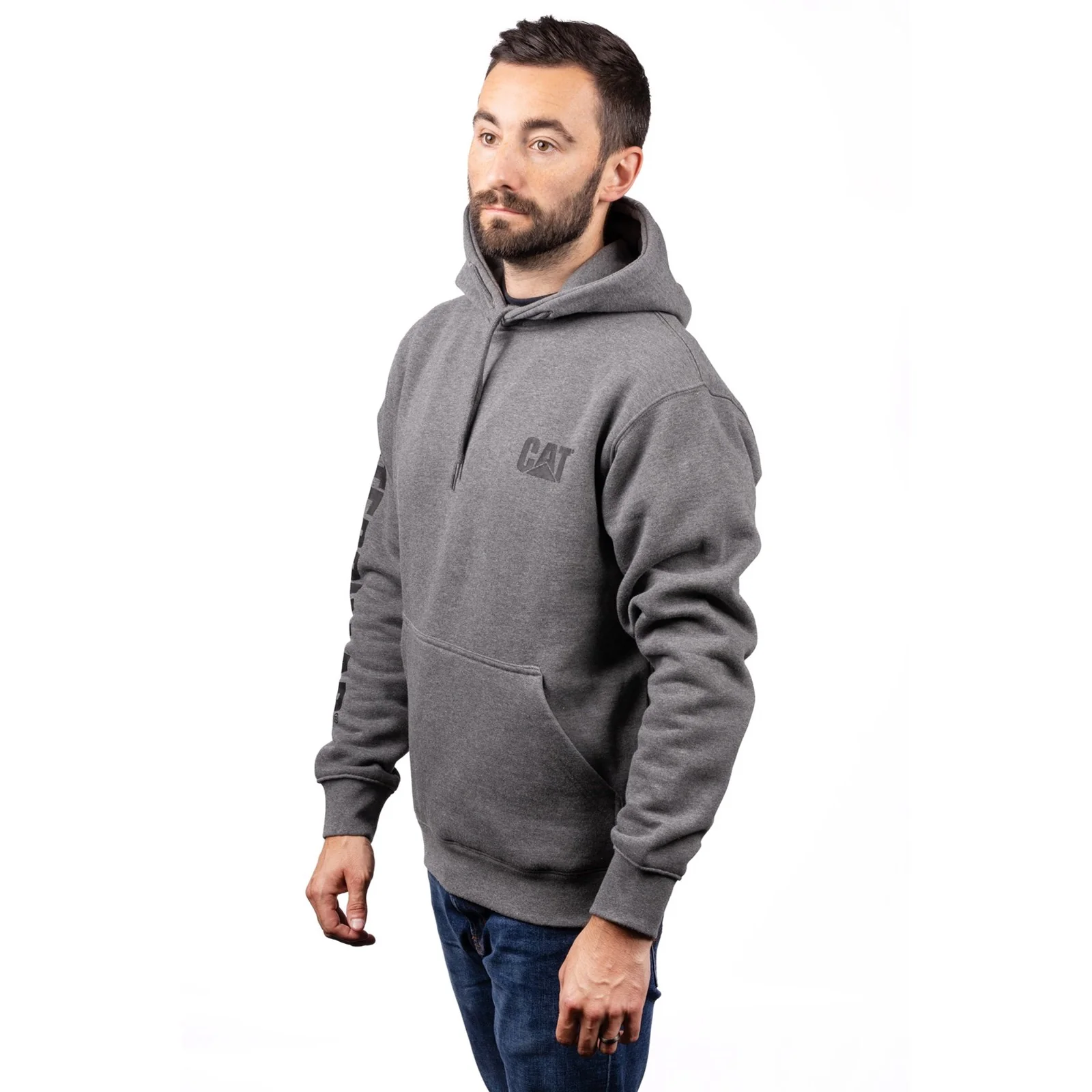 Caterpillar Trademark Banner Hooded Sweatshirt - Image 3