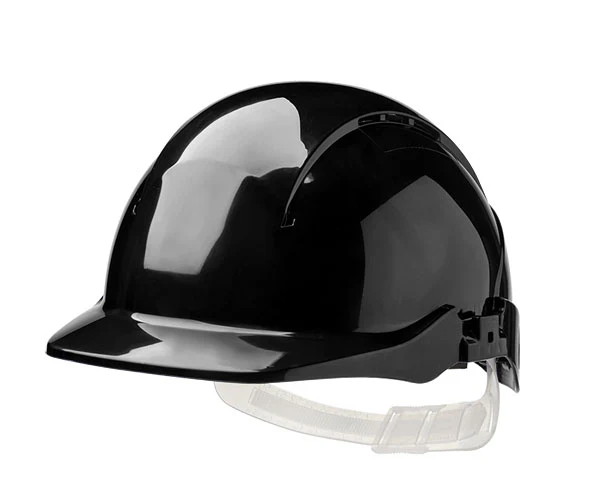 Centurion Concept Core Full Peak Black Slip Ratchet Vented Helmet