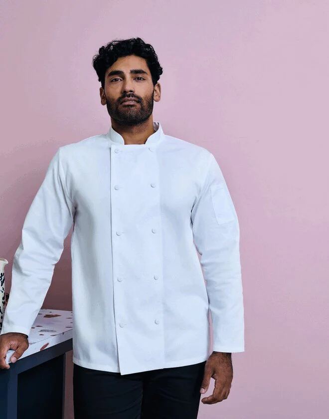 Premier Workwear Chefs Coolchecker L/S Jacket - PR903M