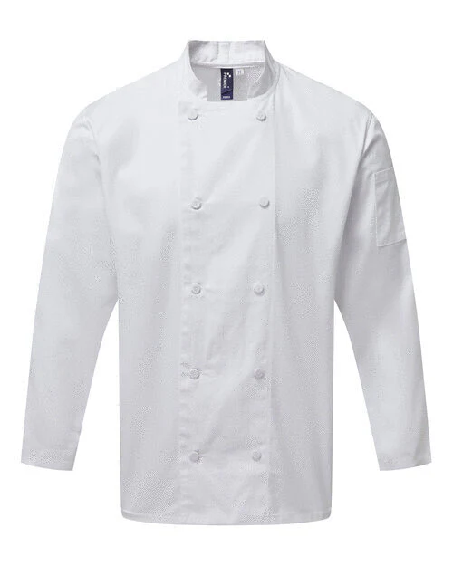 Premier Workwear Chefs Coolchecker L/S Jacket - PR903M - Image 3