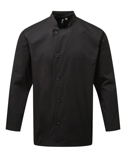 Premier Workwear Chefs Essential L/S Jacket - PR901M - Image 2