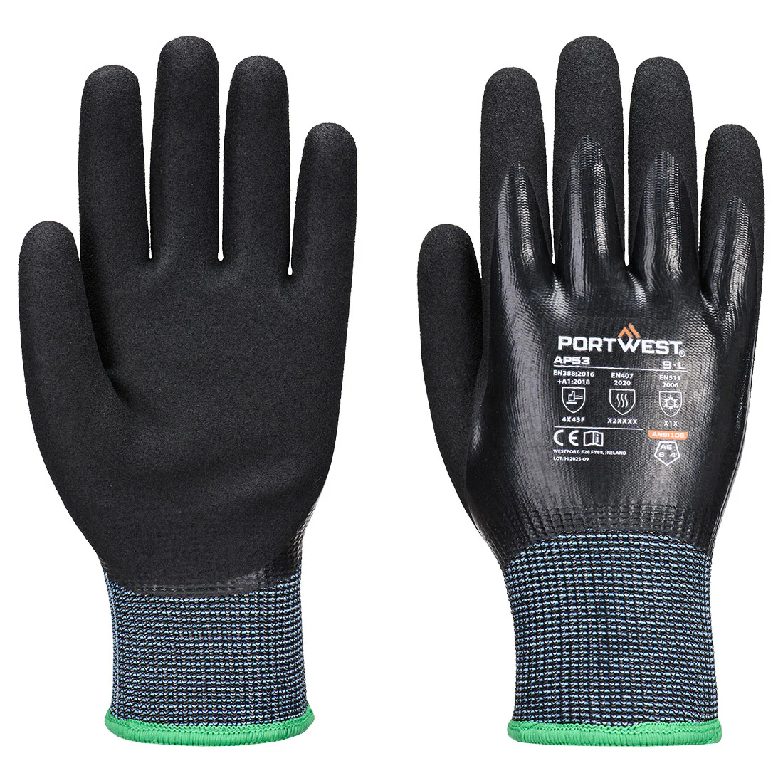 Portwest Cold F15 Nitrile Aqua Cut Glove - Image 2
