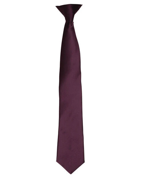 Premier Workwear Colours Collection Satin Clip On Tie - PR755M - Image 2