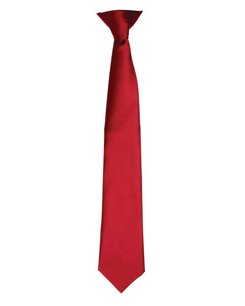 Premier Workwear Colours Collection Satin Clip On Tie - PR755M - Image 5
