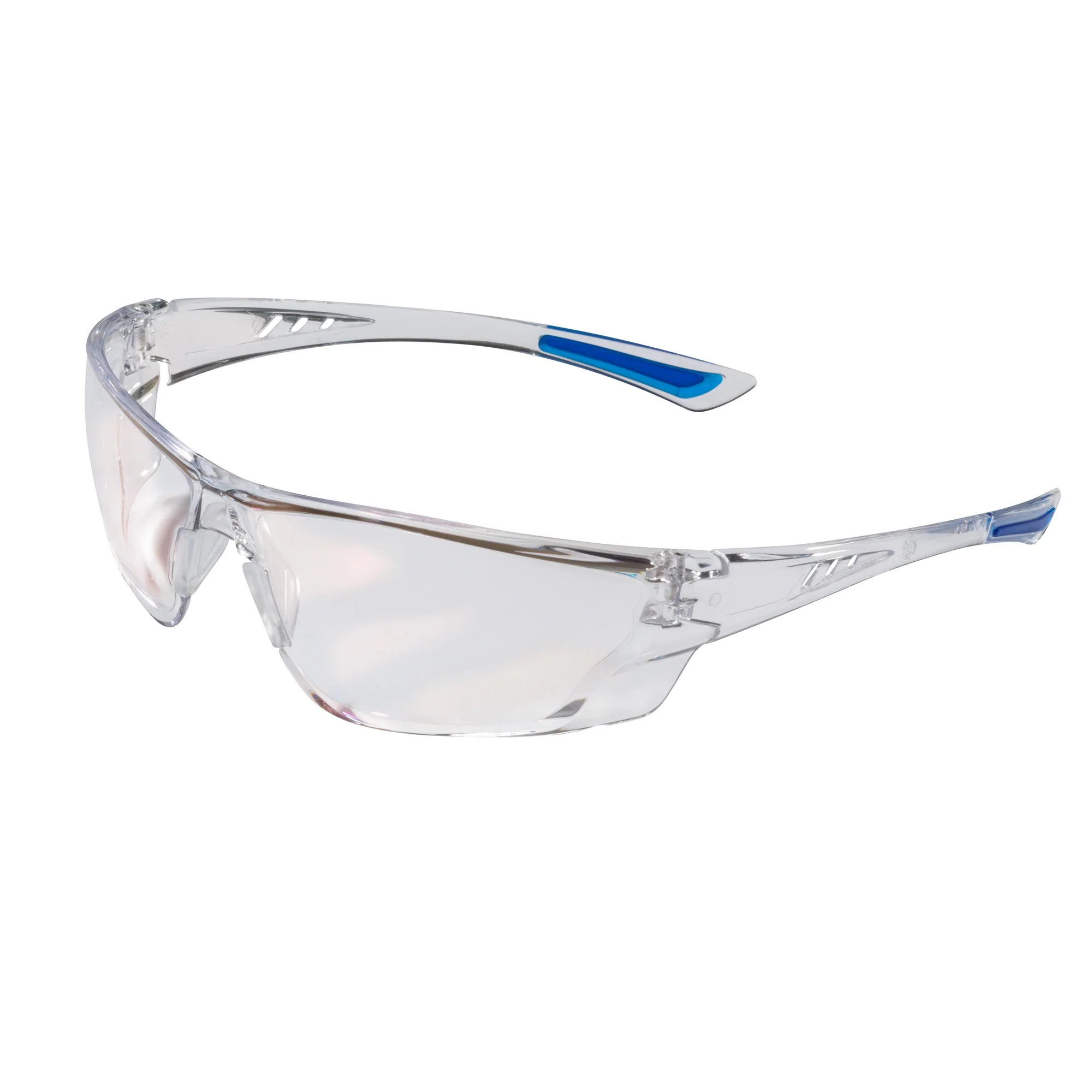 JSP Continental Lightweight Safety Specs - Blue Blocker Anti-scratch/Anti-mist Lenses - Brown - Image 2