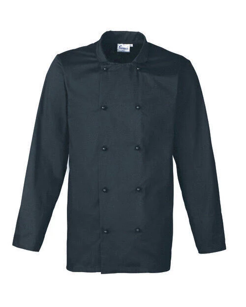 Premier Workwear Cuisine Long Sleeve Chefs Jacket - PR661M - Image 2