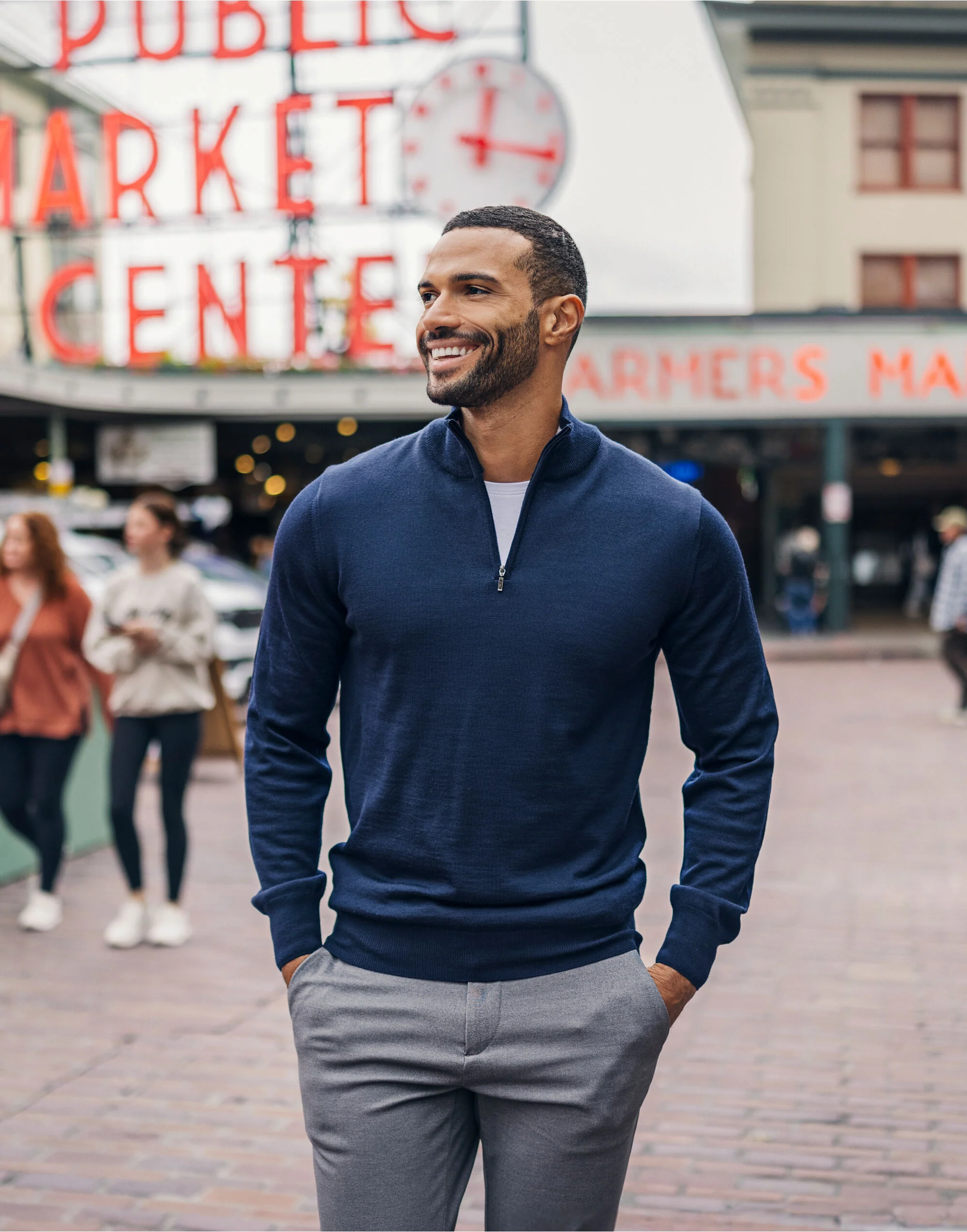 Cutter & Buck Everett Half Zip Sweater