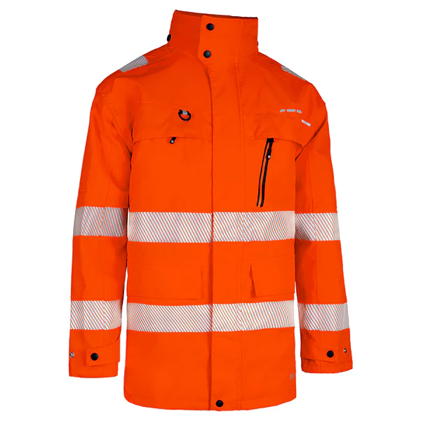 Deltic Beeswift Hi-Vis Ripstop Breathable And Waterproof Rail Jacket - Image 2