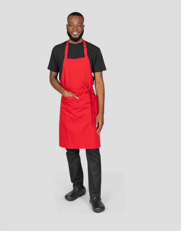 Dennys Recycled Bib Apron With Pocket - Image 12