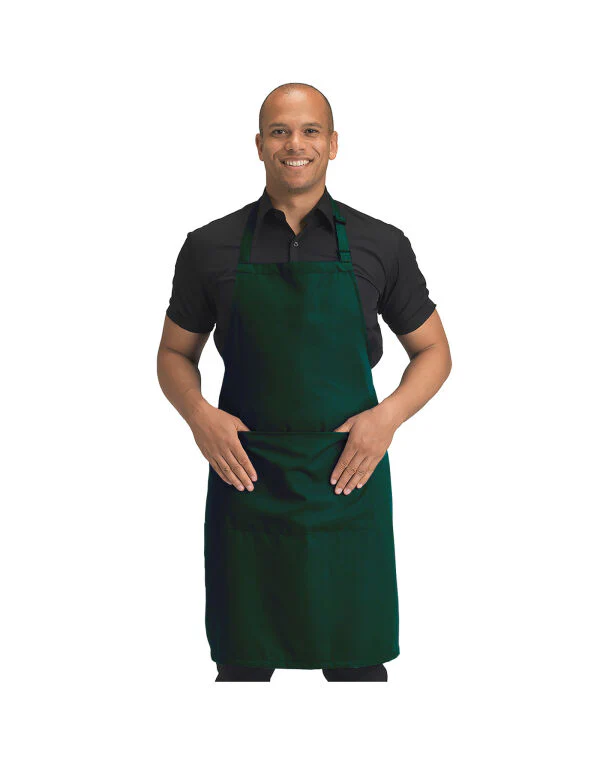Dennys Recycled Bib Apron With Pocket - Image 2