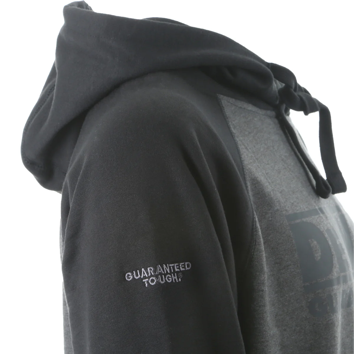 DeWalt Grey Marl/Black Hooded Sweatshirt - Image 4