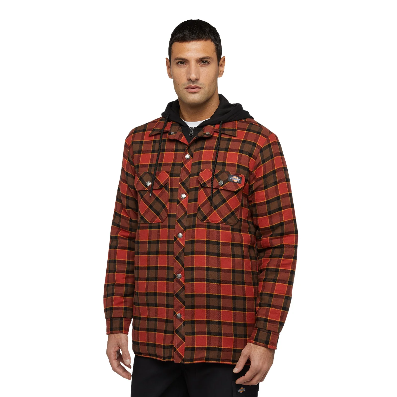 Dickies Fleece Hooded Flannel Shirt - Image 7