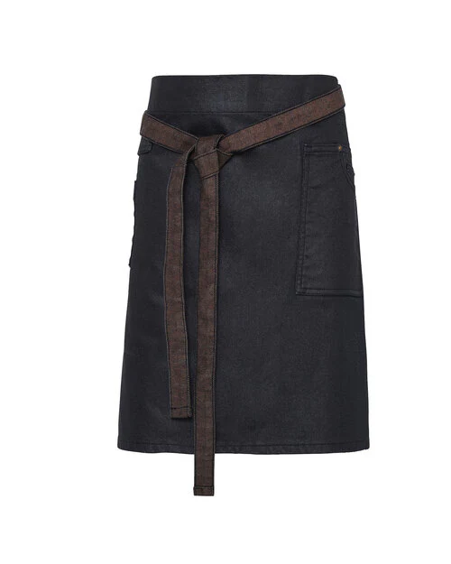 Premier Workwear Division Waxed Look Denim Waist Apron - PR135M - Image 5