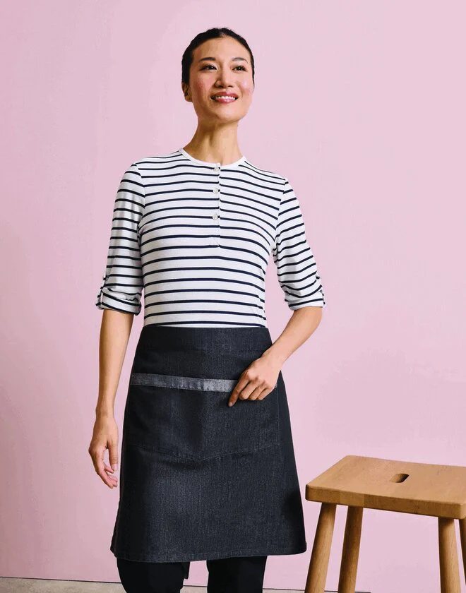 Premier Workwear Domain Contrast Denim Waist Apron - PR128M