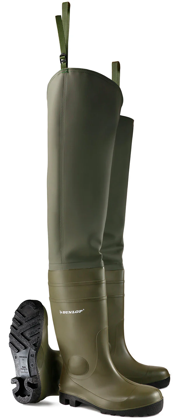 Dunlop Thigh Wader F/S Grn10 142Vp.Pp