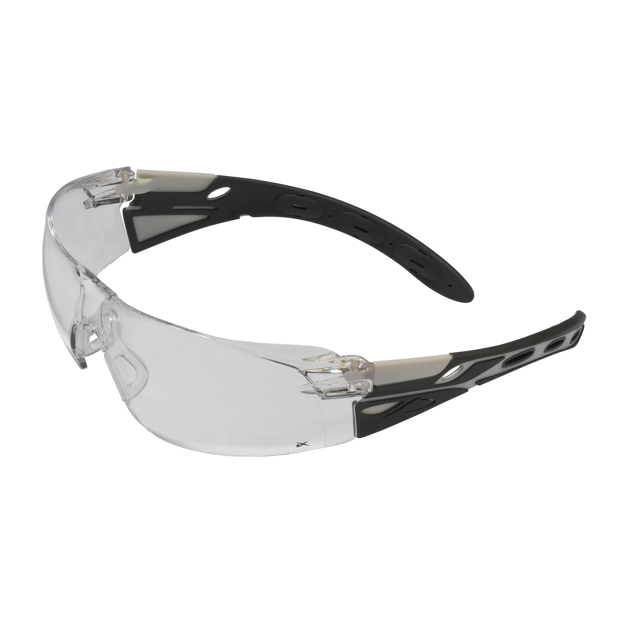 JSP Eiger Premium Safety Specs - Clear K&N Anti-scratch/Anti-mist Lenses - Grey Frames