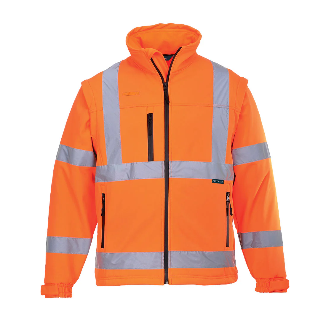 Portwest ES1 Essential Hi-Vis Softshell Jacket (2L) - Image 5
