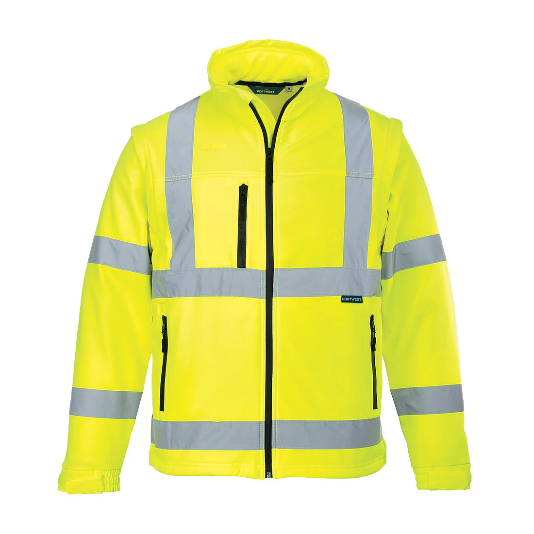 Portwest ES1 Essential Hi-Vis Softshell Jacket (2L) - Image 6