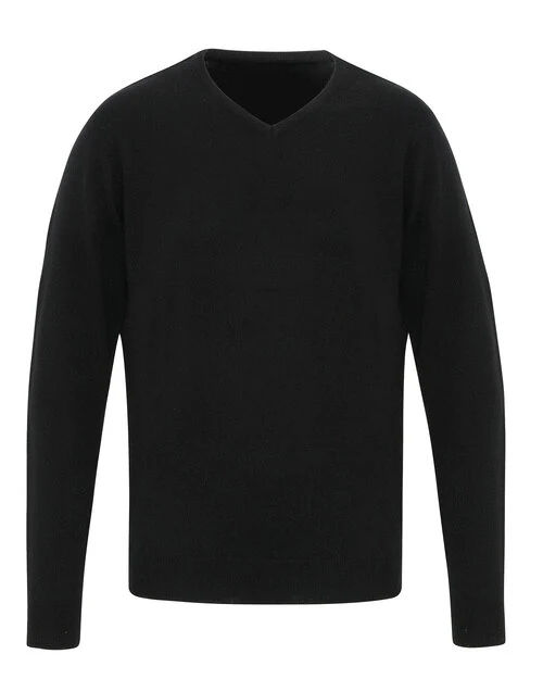Premier Workwear Essential Acrylic  Mens V-Neck Sweater - PR400M - Image 2