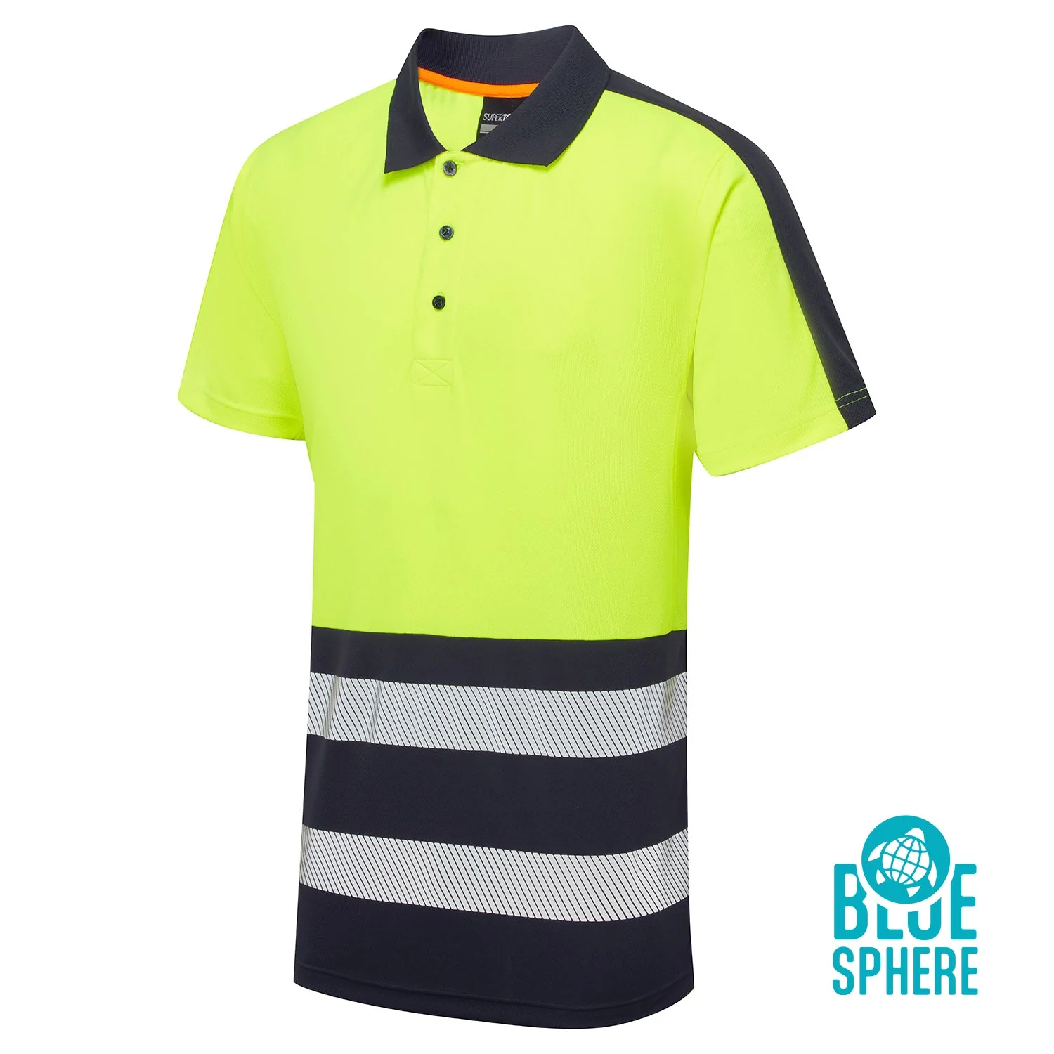Supertouch Essentials Hi-Vis Eco Coolair Polo Shirt - Image 4