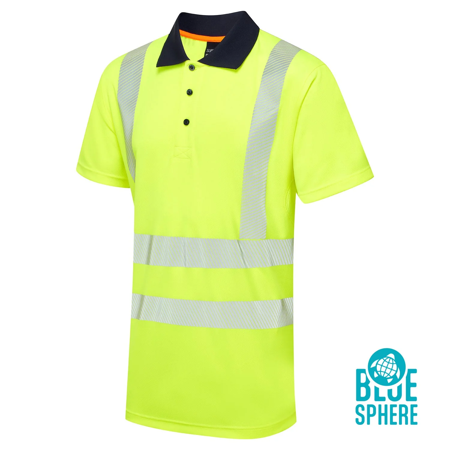 Supertouch Essentials Hi-Vis Eco CoolMax Polo - Image 2