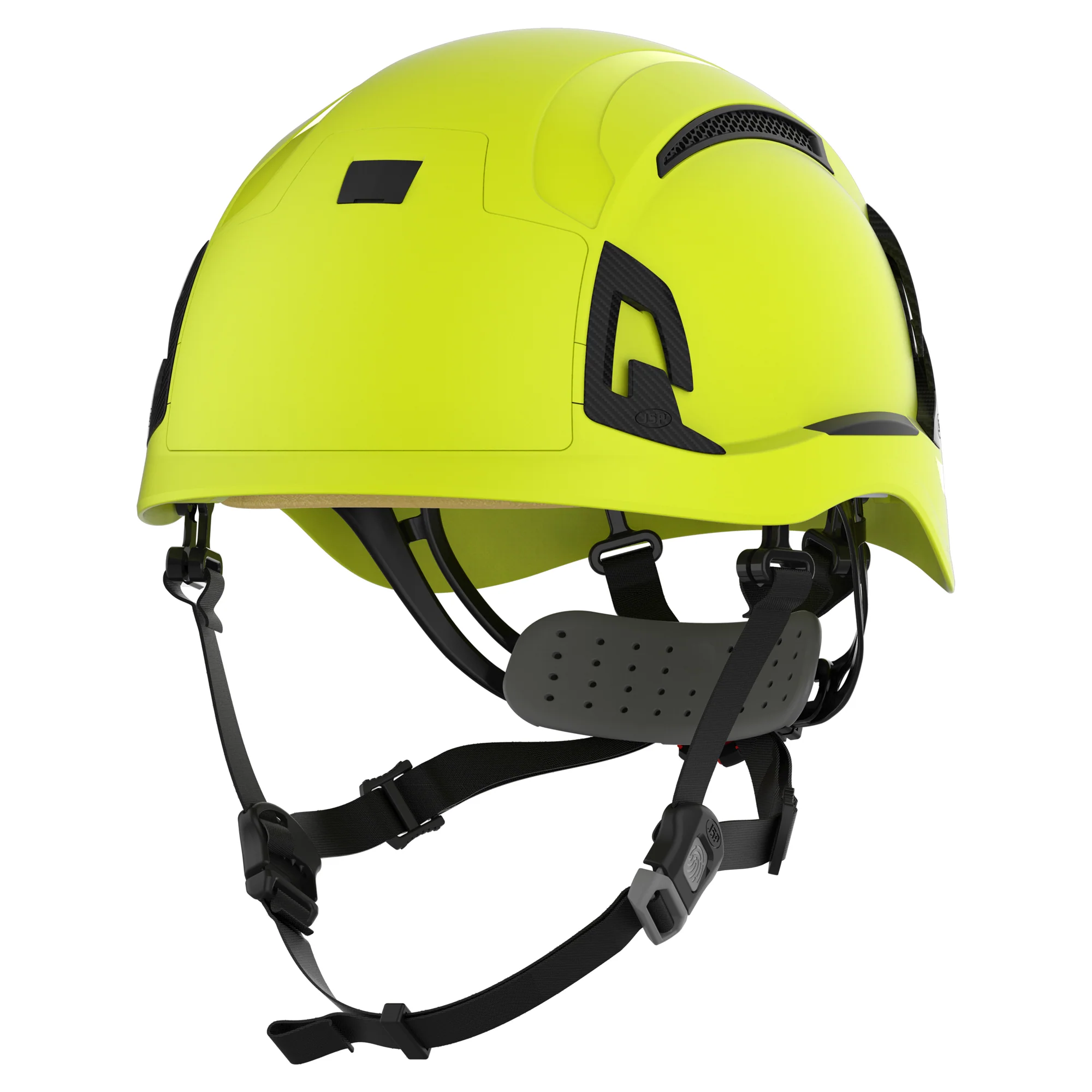 JSP EVO ALTA Baseworker Safety Helmet - Wheel Ratchet - Extra Visibility Yellow