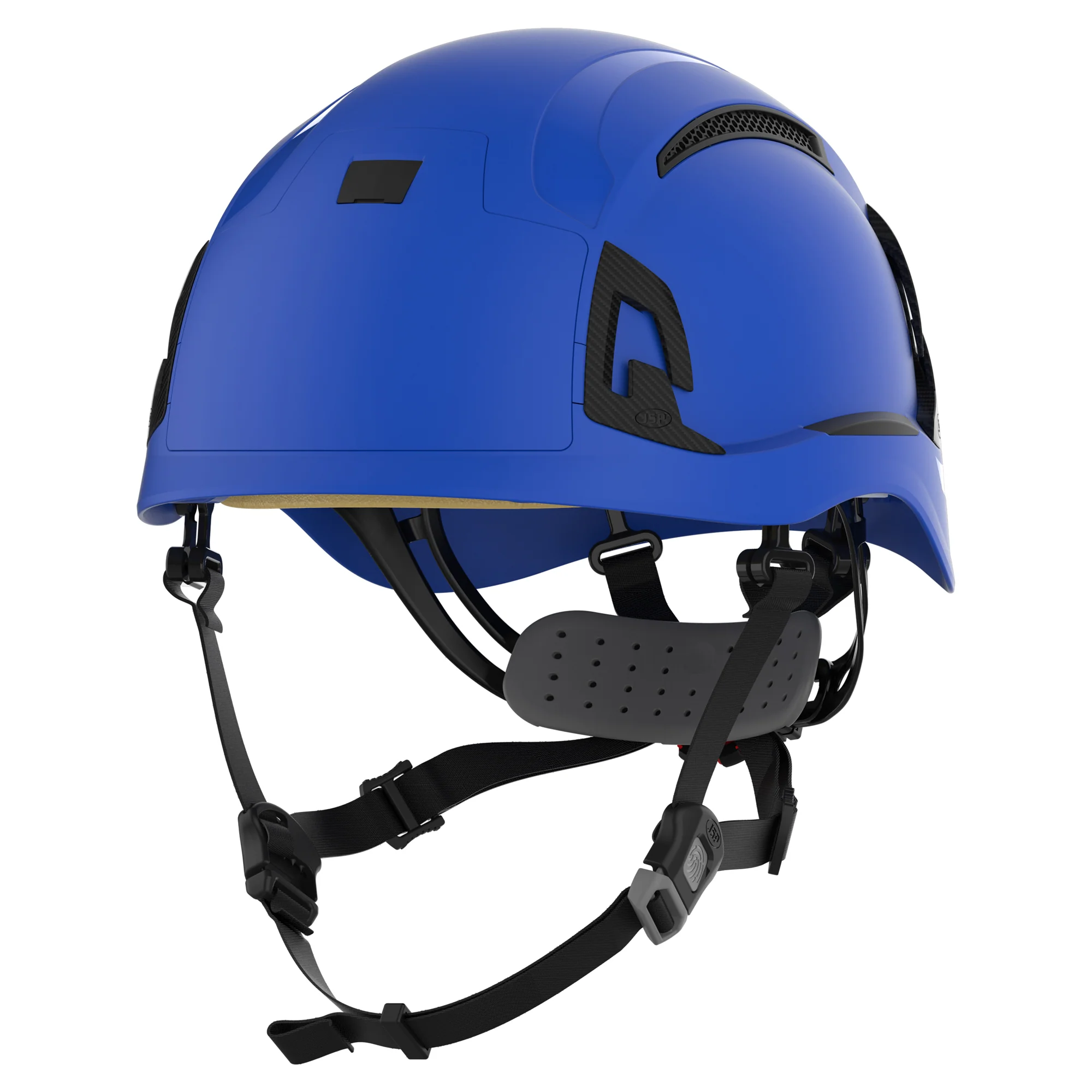 JSP EVO ALTA Baseworker Safety Helmet - Wheel Ratchet - Vented - Blue
