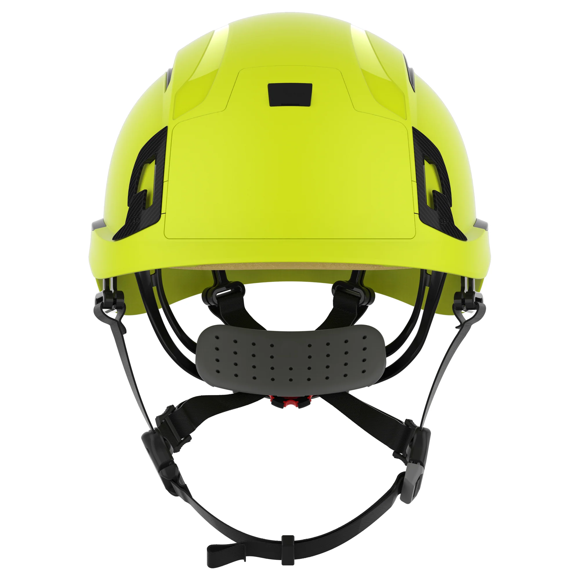 JSP EVO ALTA Baseworker Safety Helmet - Wheel Ratchet - Vented - Extra Visibility Yellow - Image 2