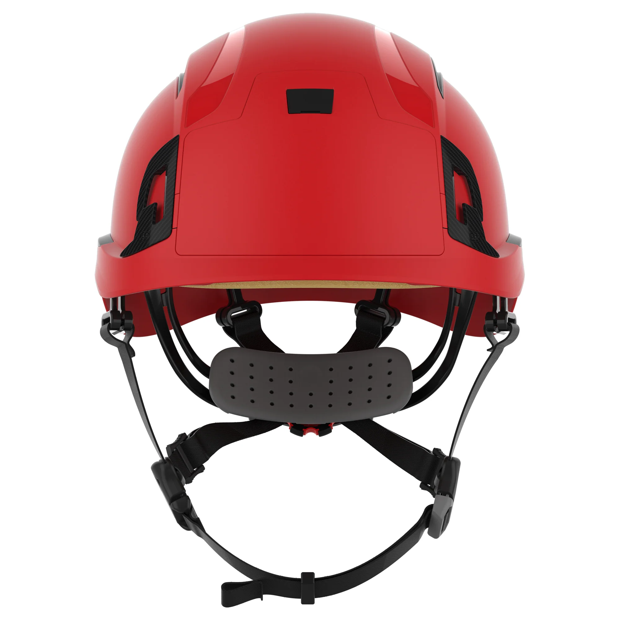 JSP EVO ALTA Baseworker Safety Helmet - Wheel Ratchet - Vented - Red - Image 2
