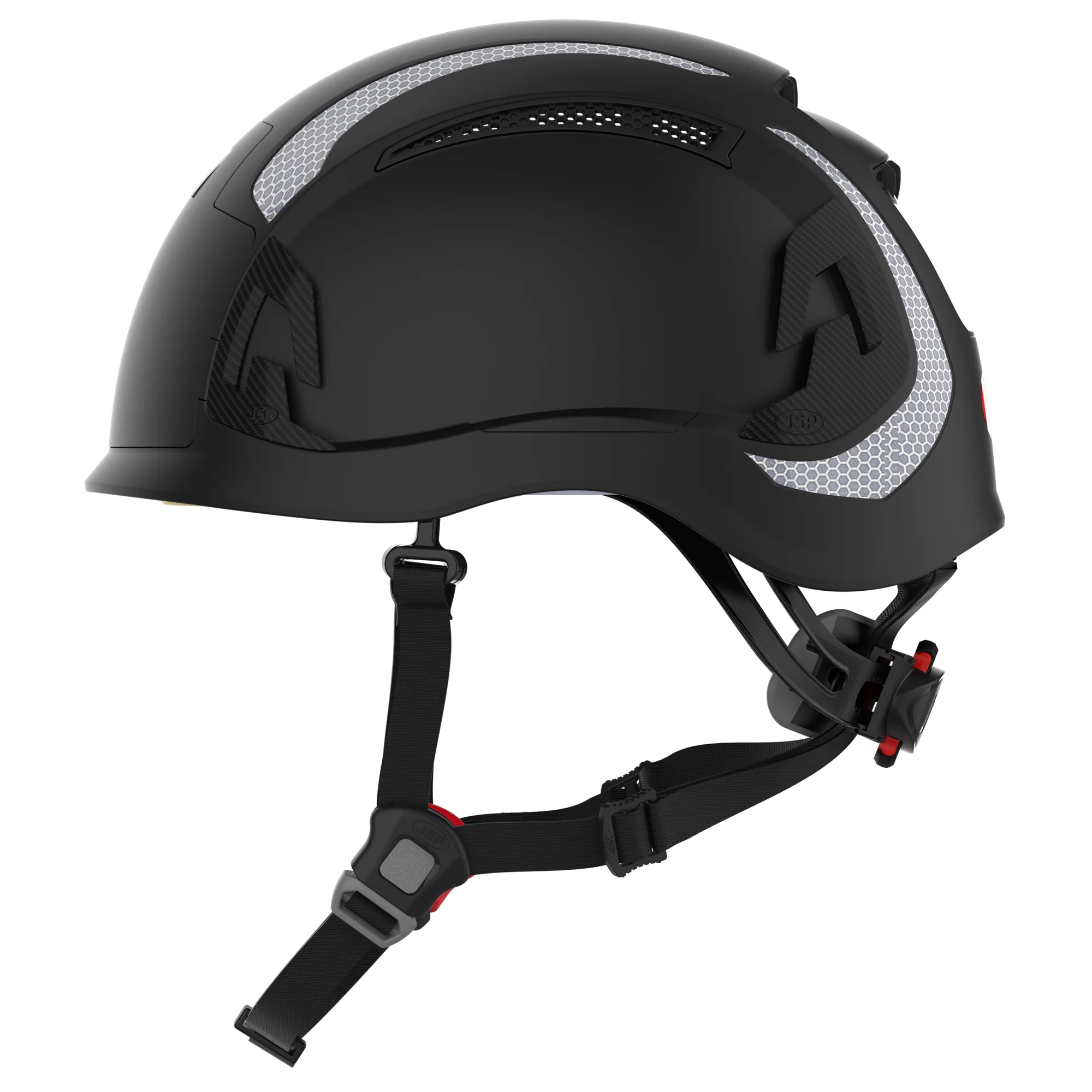 JSP EVO ALTA Dualswitch Safety Helmet - Wheel Ratchet - Vented - Black - CR2 - Image 3