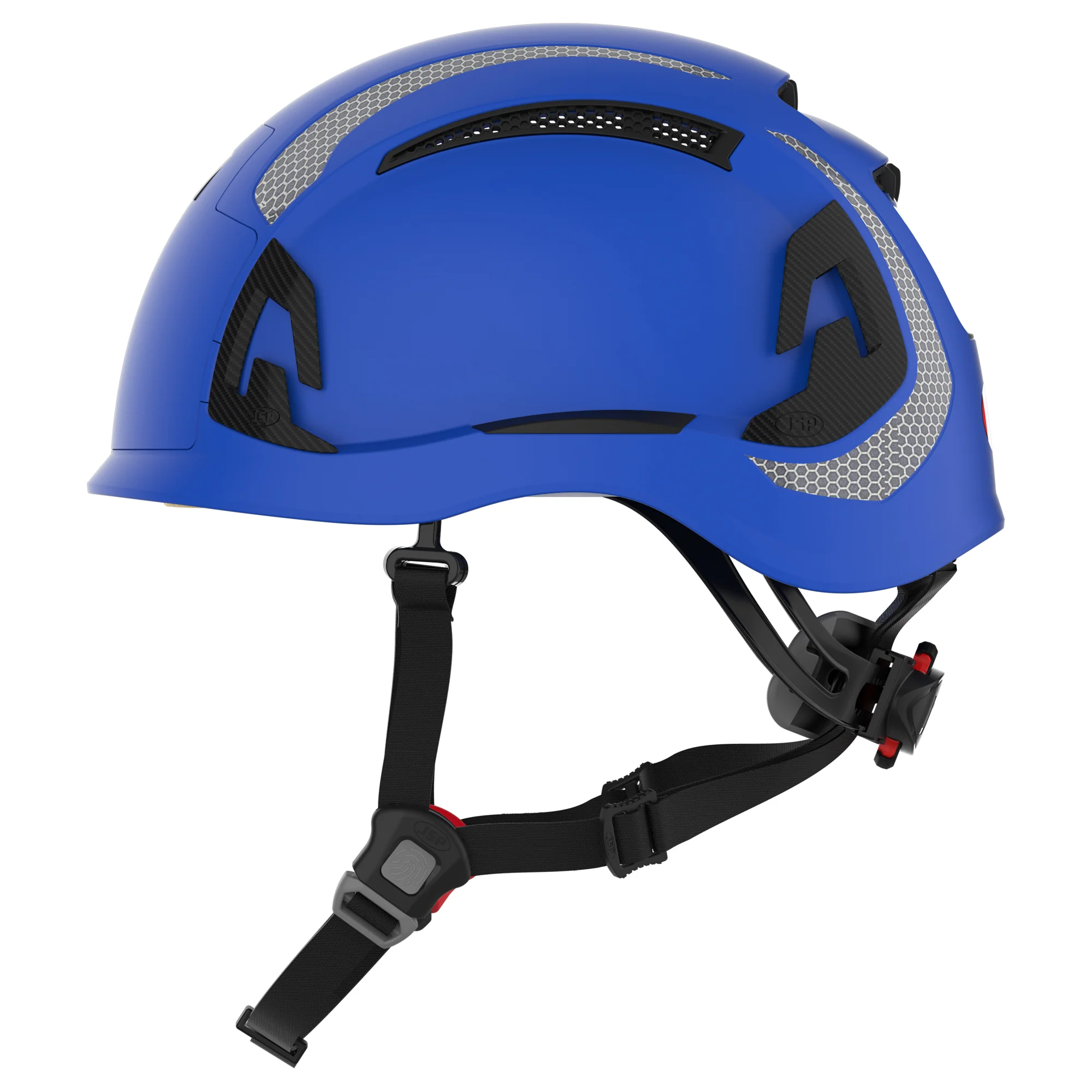 JSP EVO ALTA Dualswitch Safety Helmet - Wheel Ratchet - Vented - Blue - CR2 - Image 3