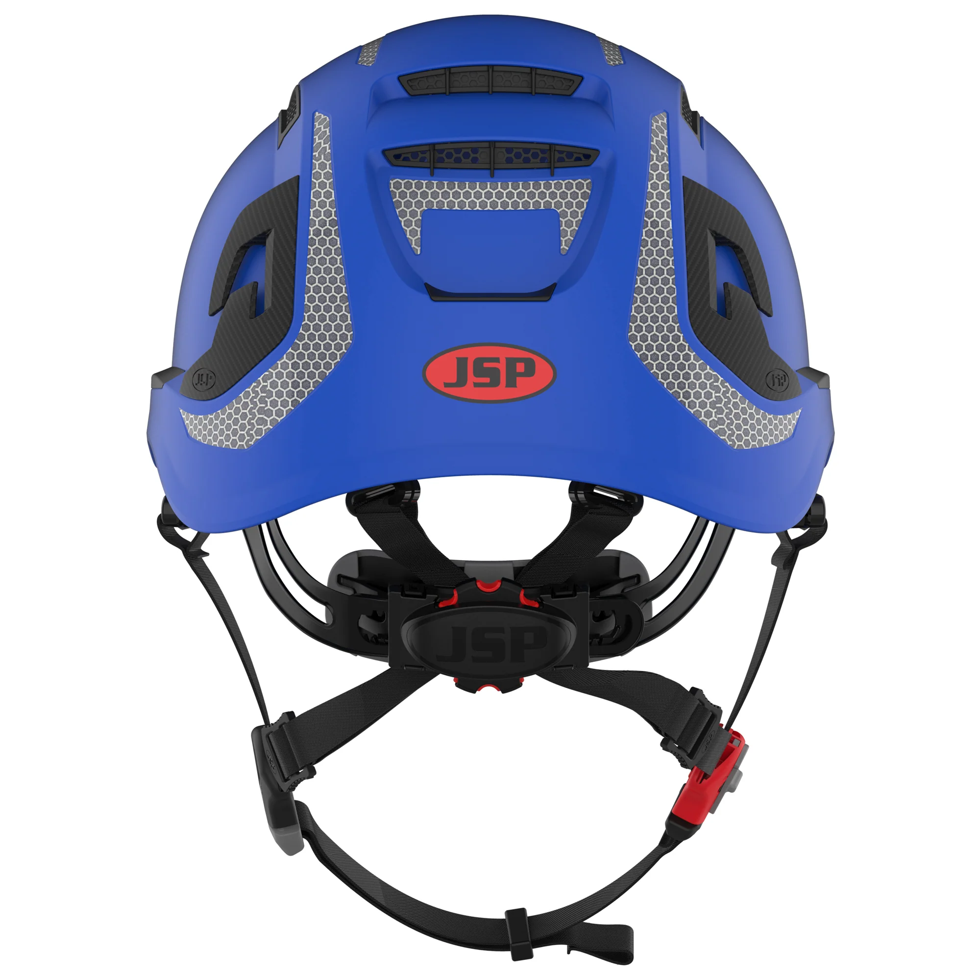 JSP EVO ALTA Dualswitch Safety Helmet - Wheel Ratchet - Vented - Blue - CR2 - Image 4