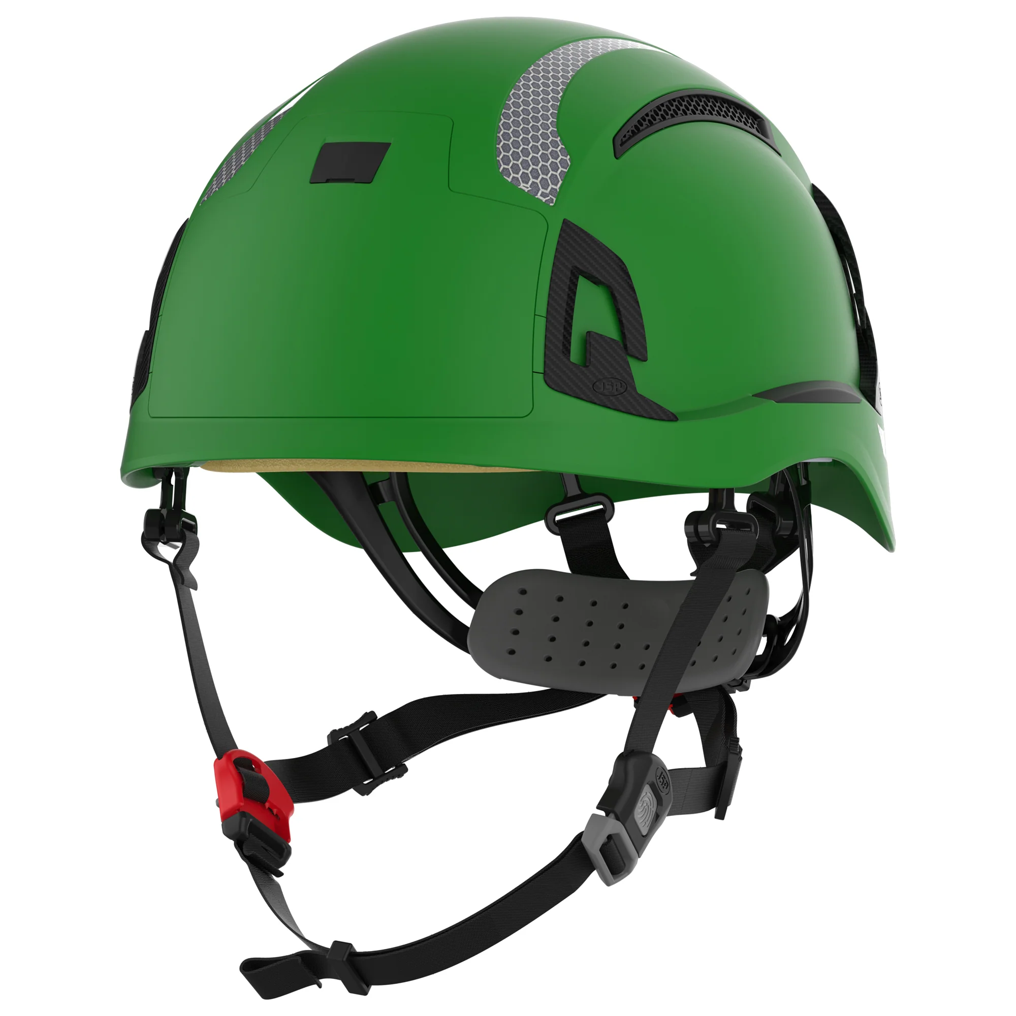 JSP EVO ALTA Dualswitch Safety Helmet - Wheel Ratchet - Vented - Green - CR2