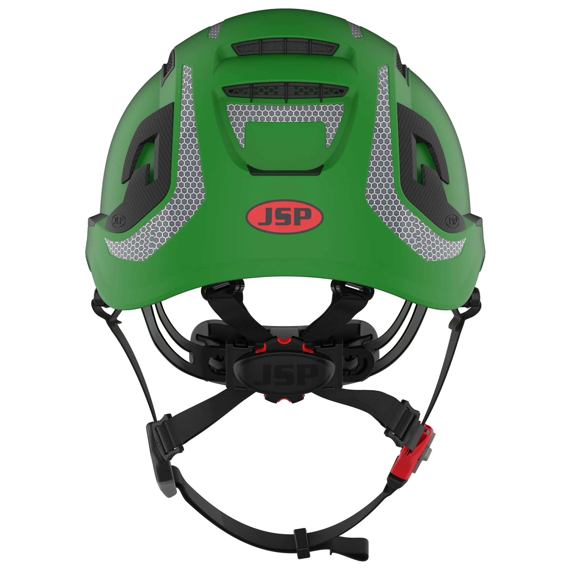 JSP EVO ALTA Dualswitch Safety Helmet - Wheel Ratchet - Vented - Green - CR2 - Image 4