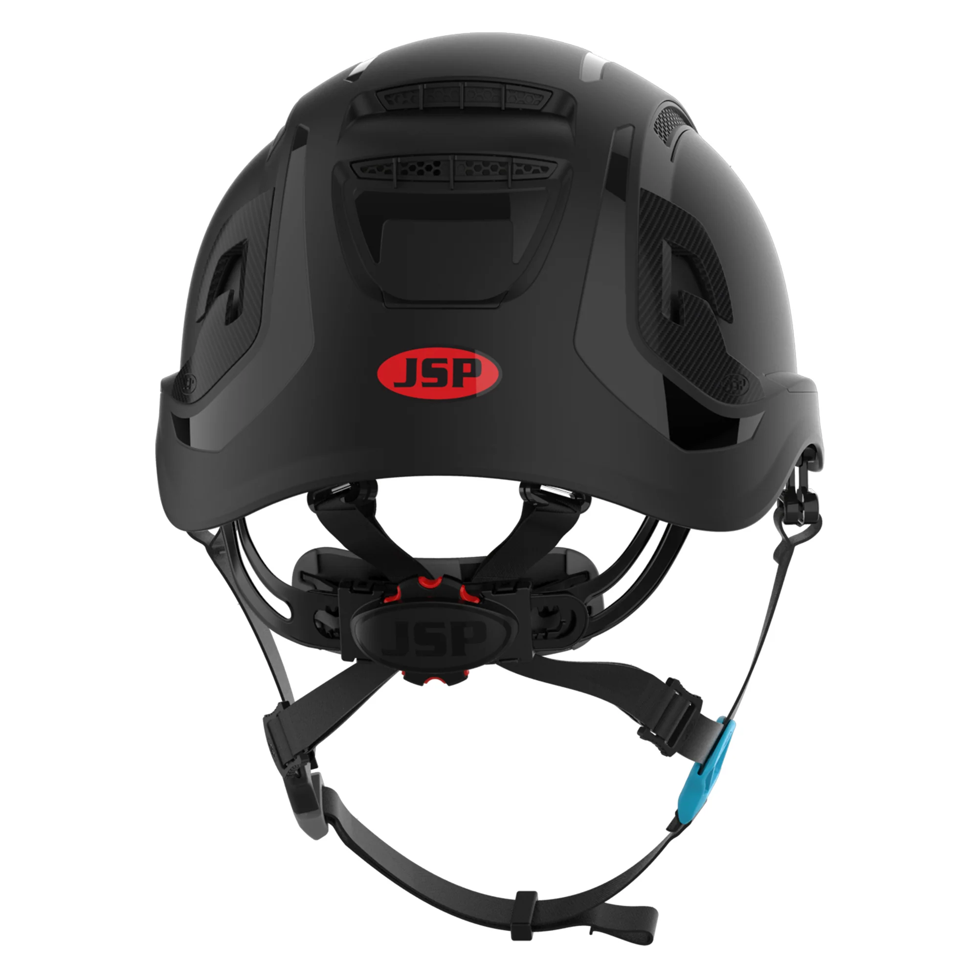JSP EVO ALTA Skyworker Safety Helmet - Wheel Ratchet - Vented - Black - Image 4
