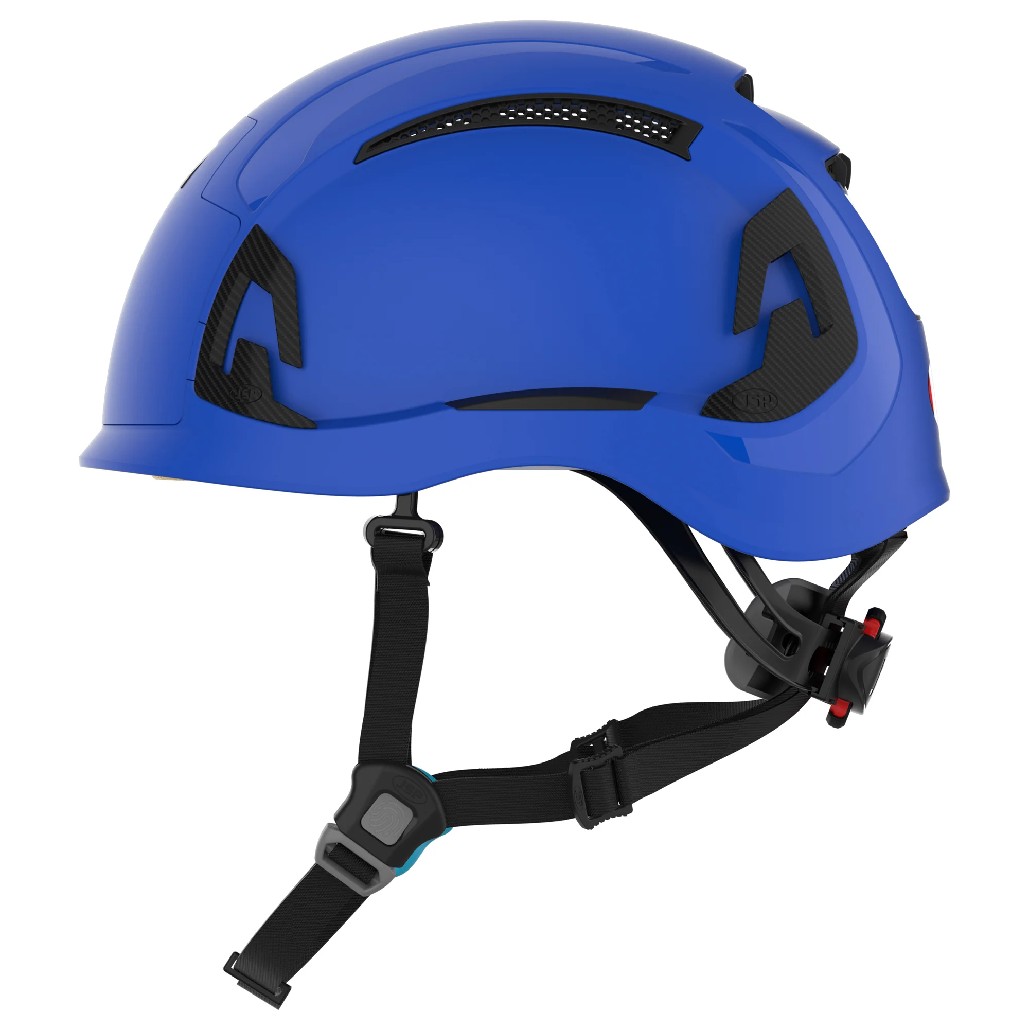 JSP EVO ALTA Skyworker Safety Helmet - Wheel Ratchet - Vented - Blue - Image 3