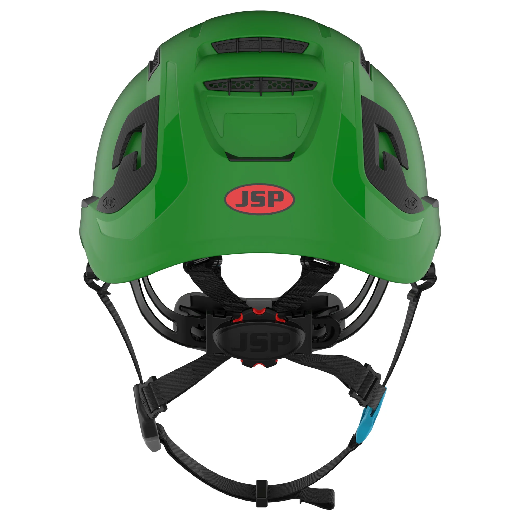 JSP EVO ALTA Skyworker Safety Helmet - Wheel Ratchet - Vented - Green - Image 4