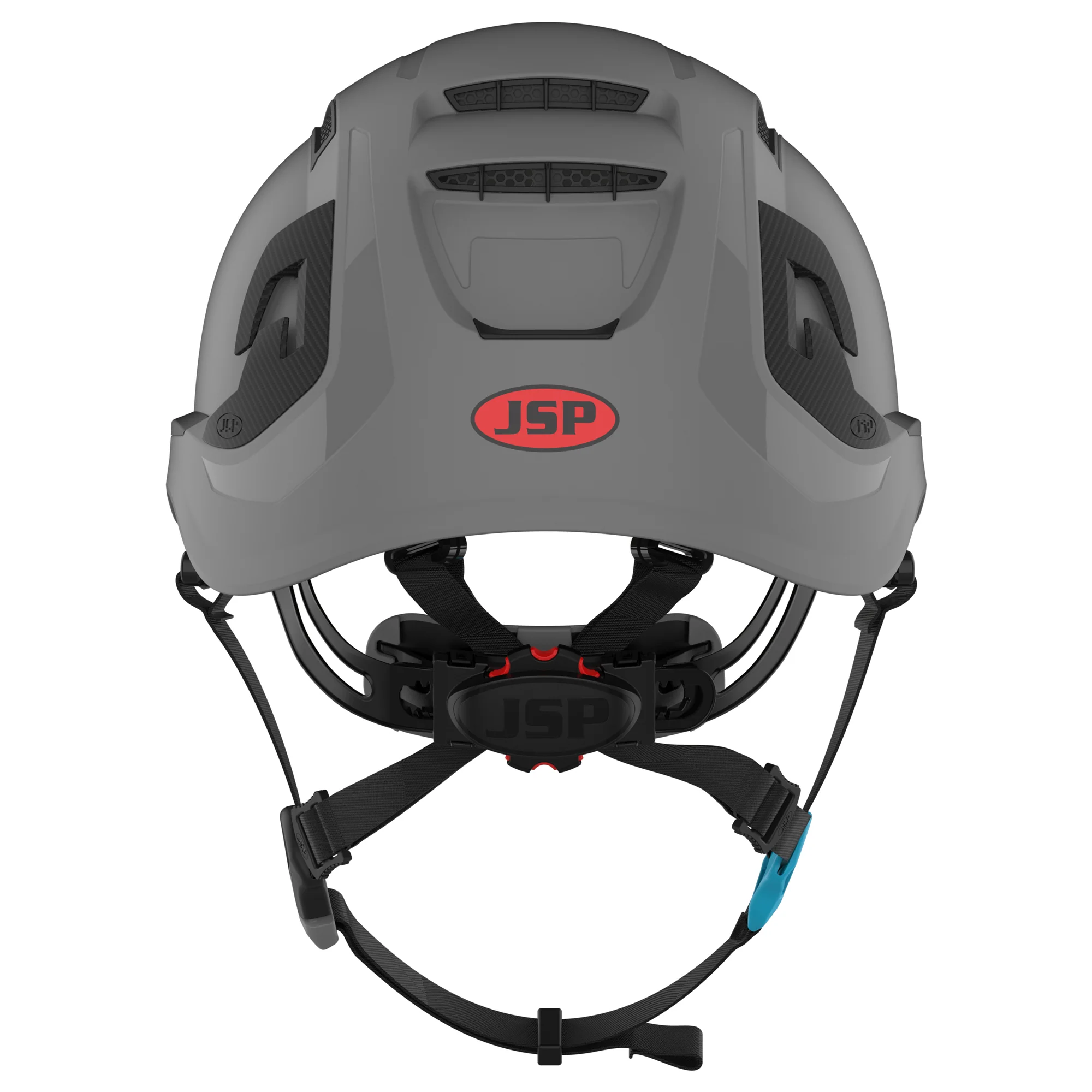 JSP EVO ALTA Skyworker Safety Helmet - Wheel Ratchet - Vented - Grey - Image 4