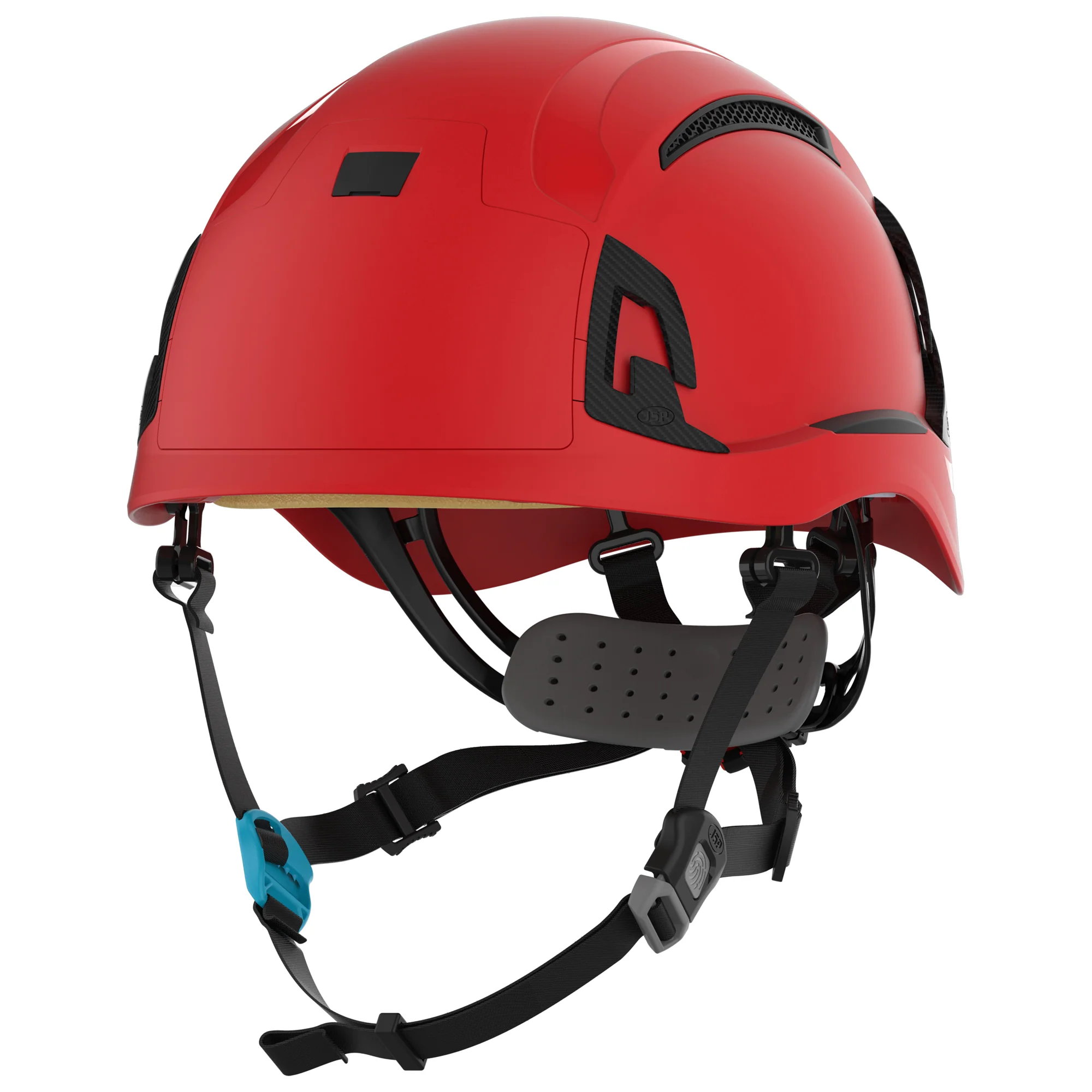 JSP EVO ALTA Skyworker Safety Helmet - Wheel Ratchet - Vented - Red