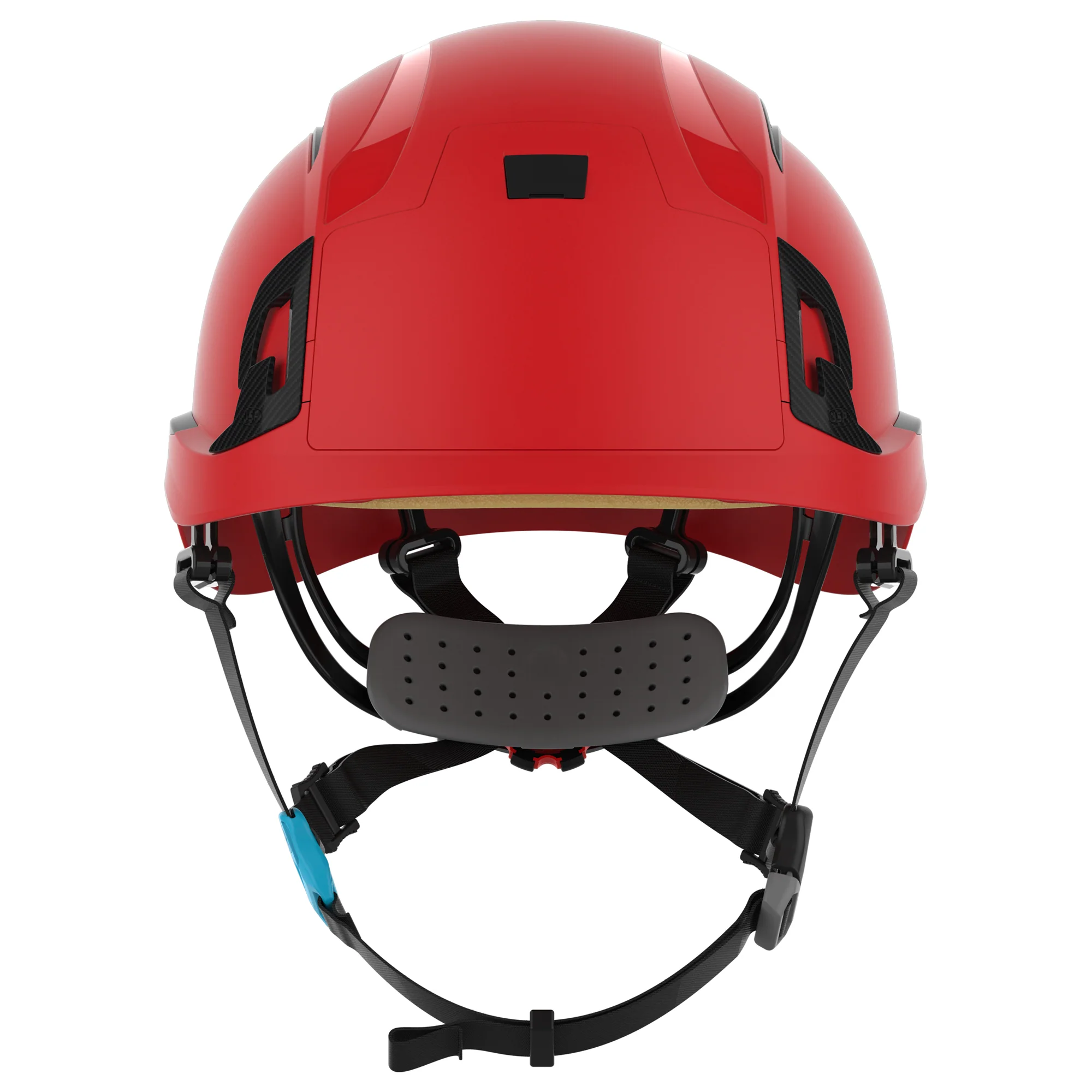 JSP EVO ALTA Skyworker Safety Helmet - Wheel Ratchet - Vented - Red - Image 2