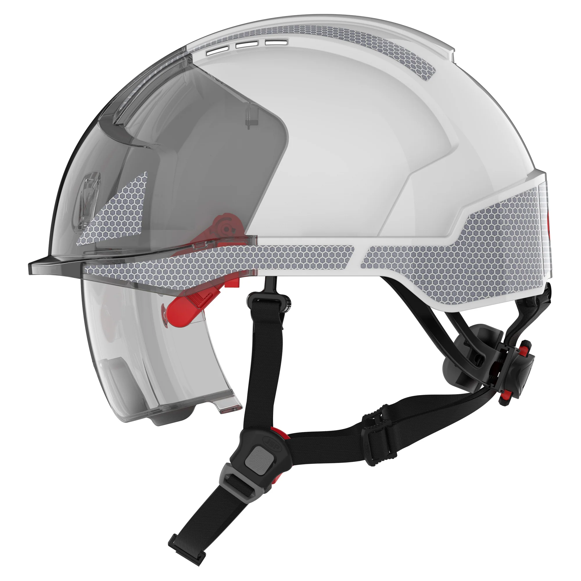 JSP EVO VISTAlens Dualswitch with Silver CR2 - Vented - White / Smoke - Image 3
