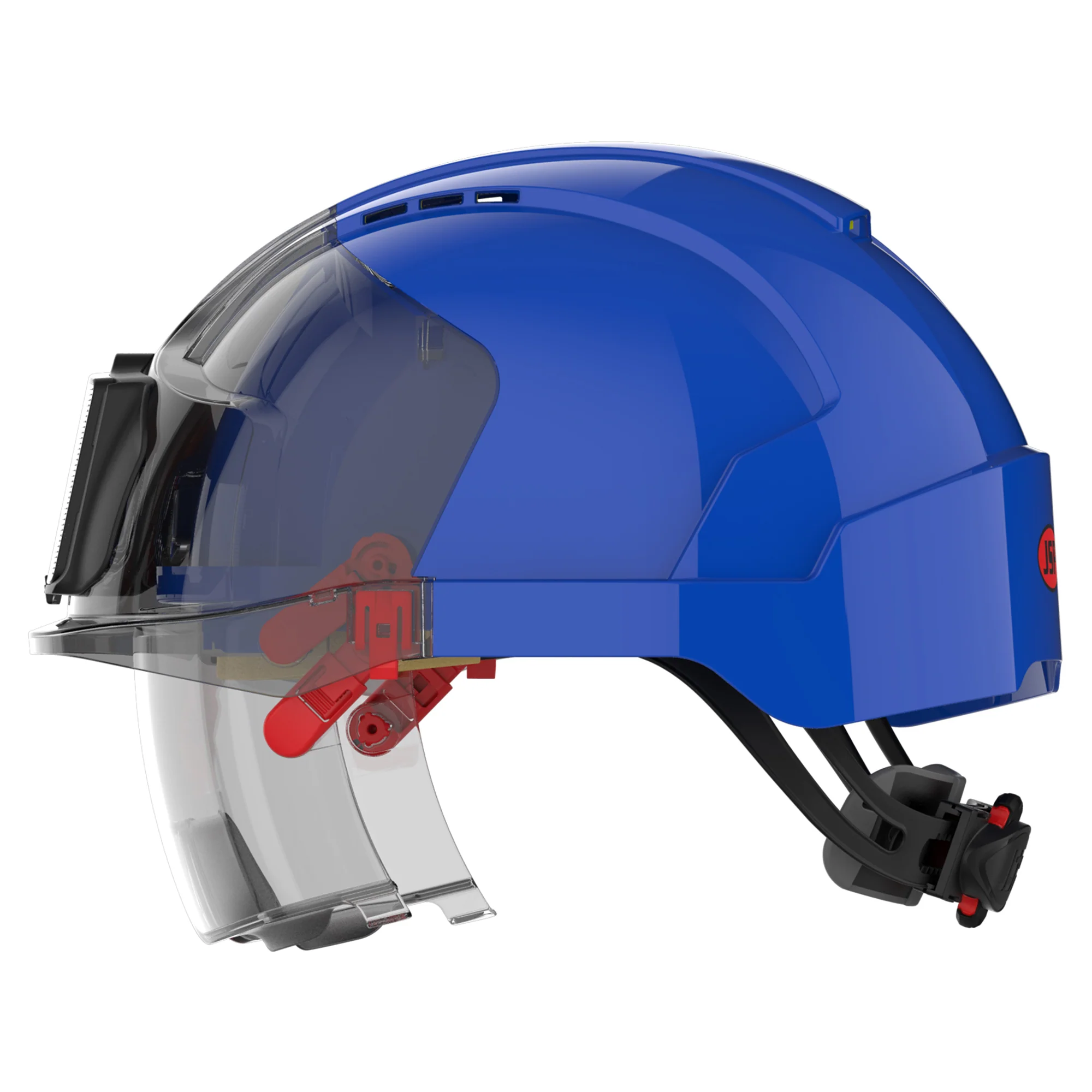 JSP EVO VISTAlens with ID Card Holder - Blue / Smoke - Vented - Image 3
