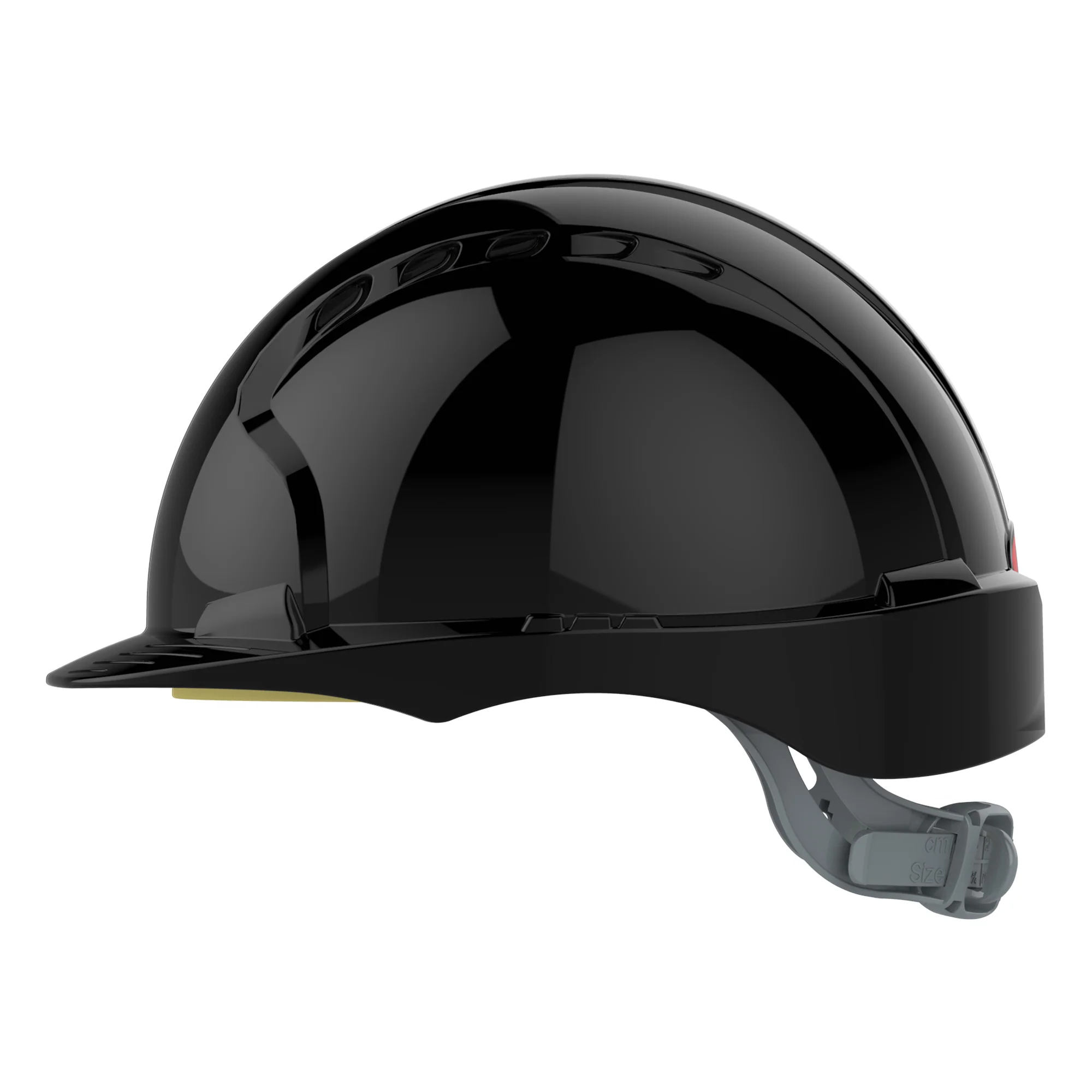 JSP EVO2 Safety Helmet - Slip Ratchet - Vented - Black - Image 3
