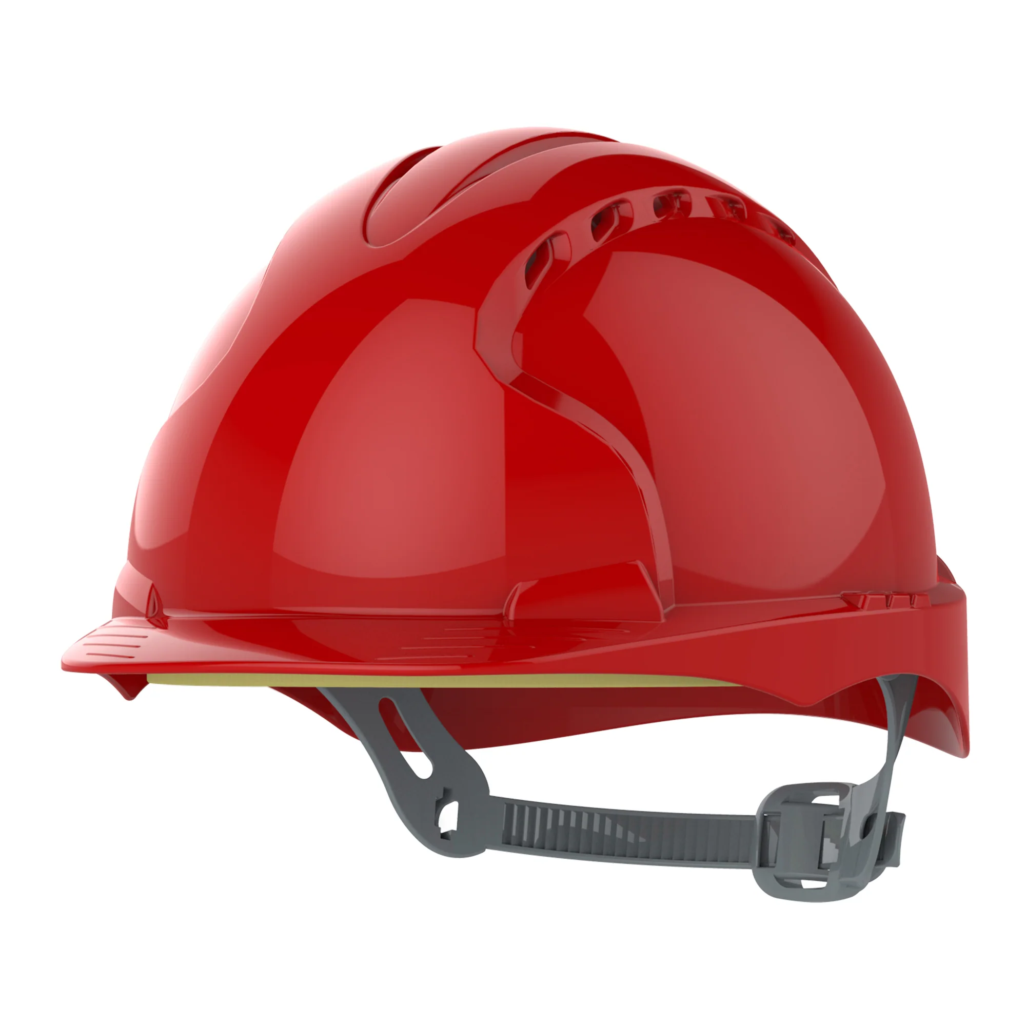 JSP EVO2 Safety Helmet - Slip Ratchet - Vented - Red