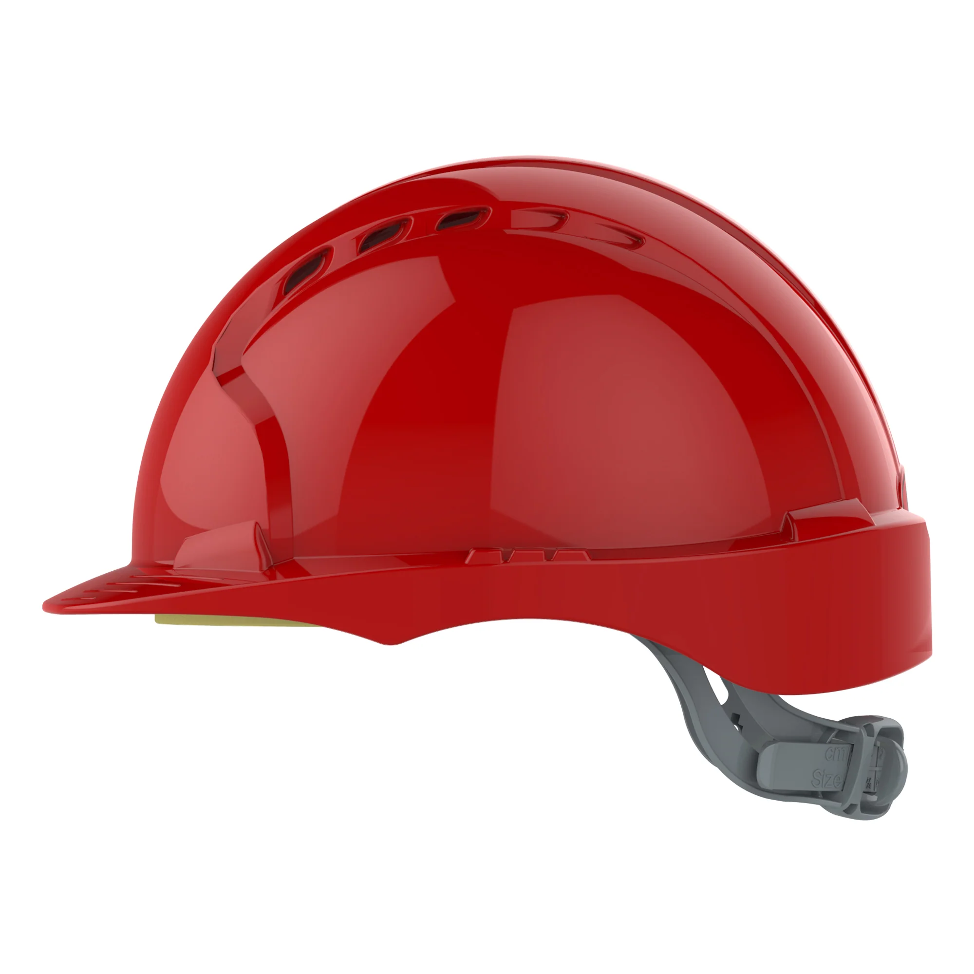 JSP EVO2 Safety Helmet - Slip Ratchet - Vented - Red - Image 3