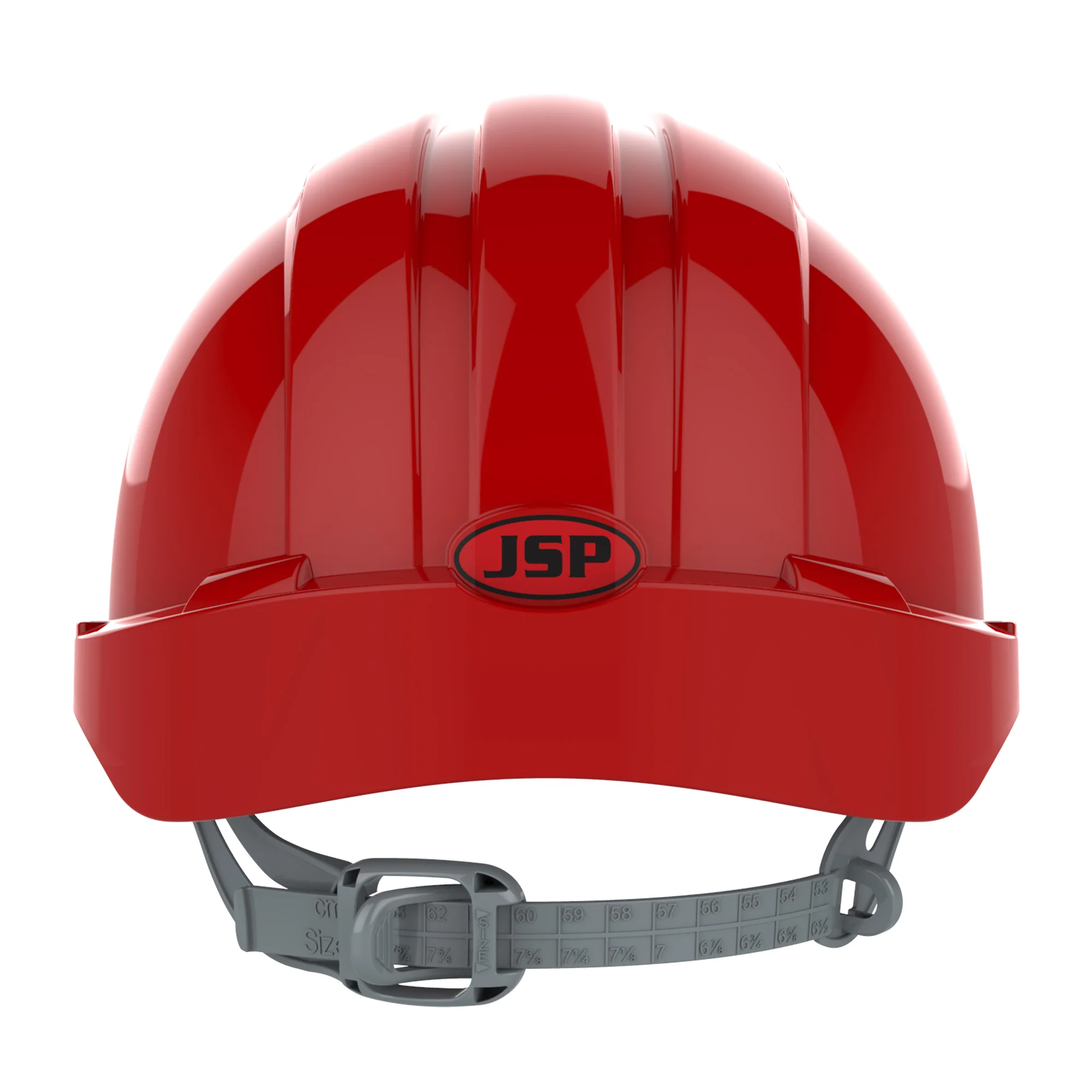 JSP EVO2 Safety Helmet - Slip Ratchet - Vented - Red - Image 4